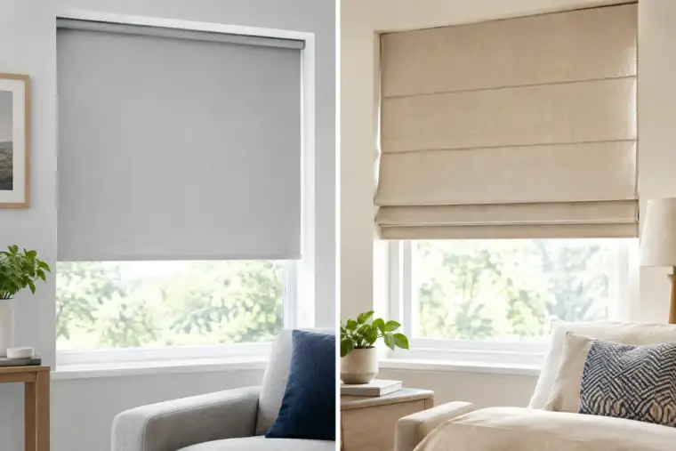 Roller Blinds Versus Roman Blinds Compared