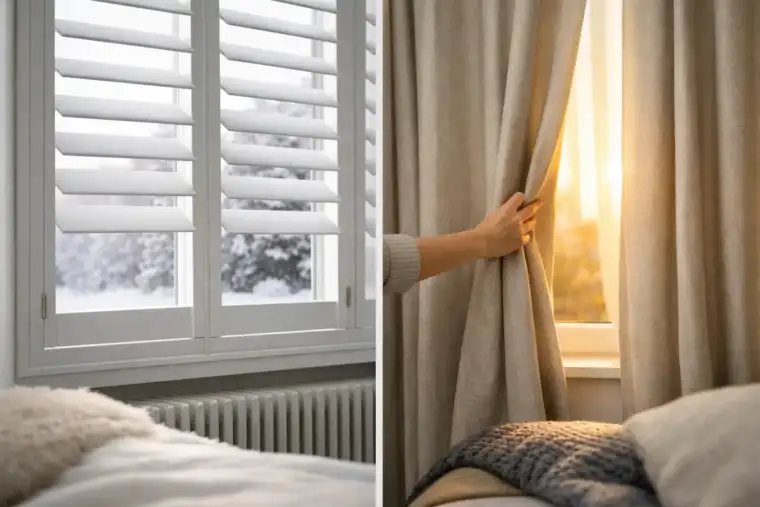 Shutters vs Curtains Insulation for Warmer Homes